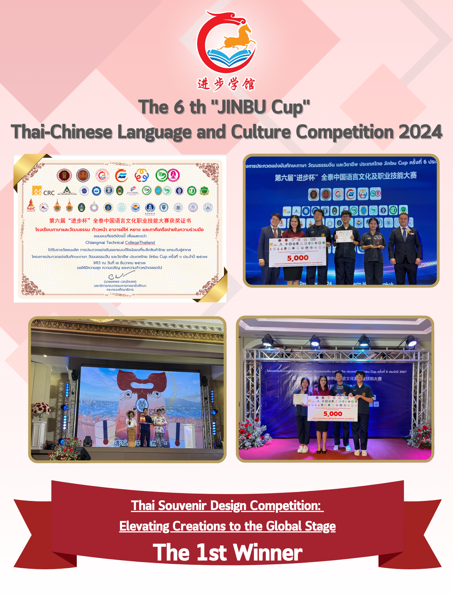 The 6th “JINBU Cup” 2024 Thai Souvenir Design Competition: Elevating Creations to the Global Stage: The 1st Winner